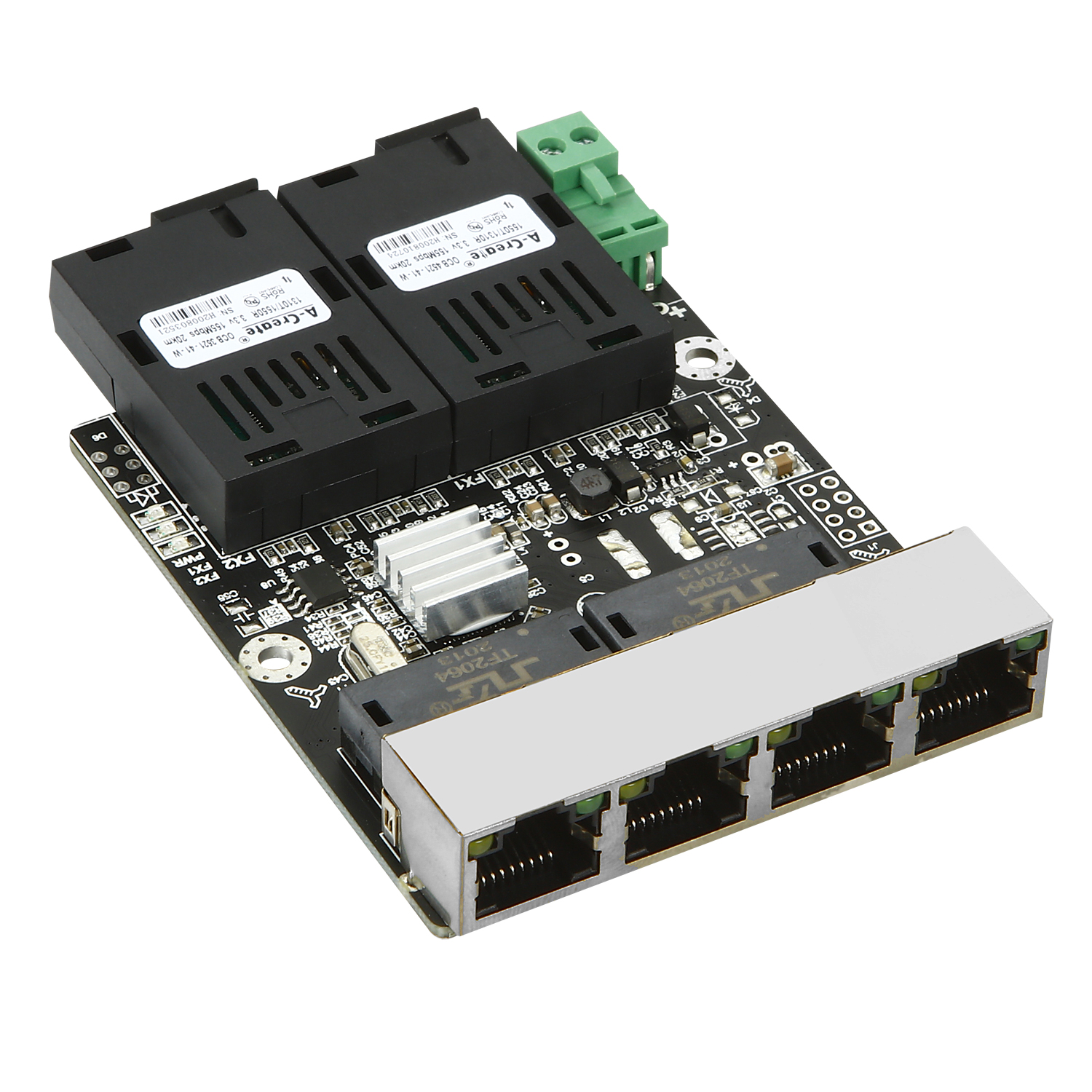 LX-SW0402C 兩光(guāng)四電(diàn)交換機(jī)模塊